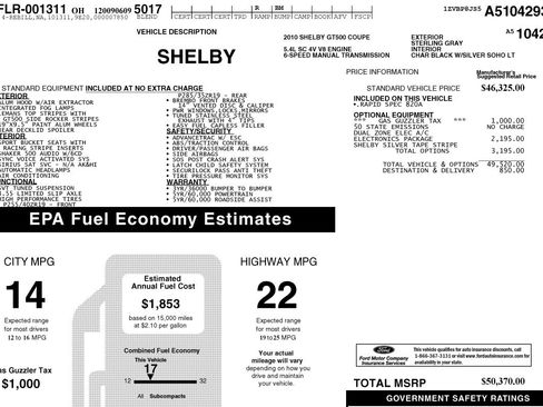 Used 2010 Ford Mustang Shelby GT500 image 25