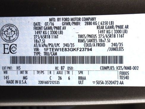 Used 2016 Ford F150 XLT w/ XTR Package image 44