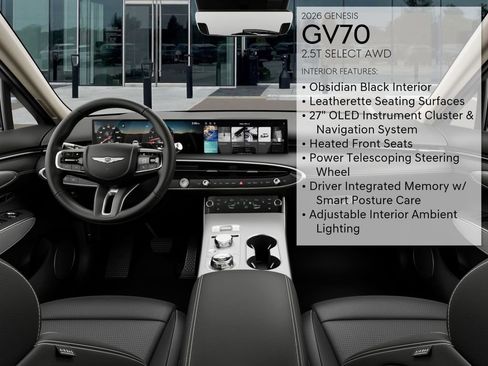 New 2026 Genesis GV70 2.5T Select AWD/4WD image 17