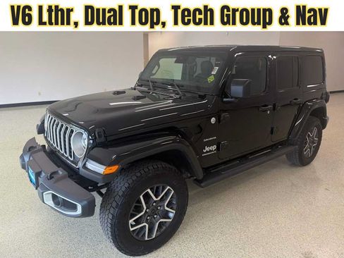 Used 2024 Jeep Wrangler Unlimited Sahara w/ Dual Top Group AWD/4WD image 1