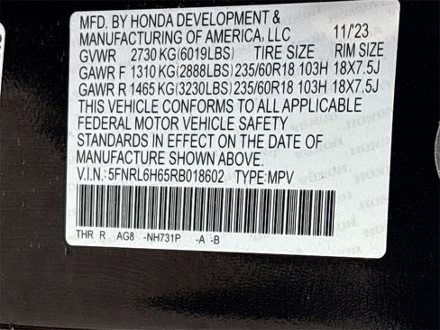 Used 2024 Honda Odyssey EX-L image 33