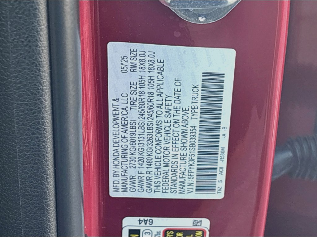 Used 2025 Honda Ridgeline RTL image 33