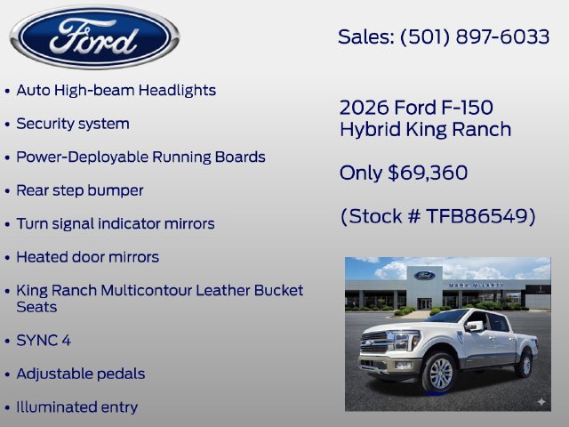 New 2026 Ford F150 King Ranch w/ Equipment Group 601A High AWD/4WD image 18