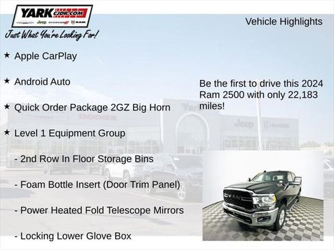 Used 2024 RAM 2500 Big Horn w/ Bed Utility Group image 13