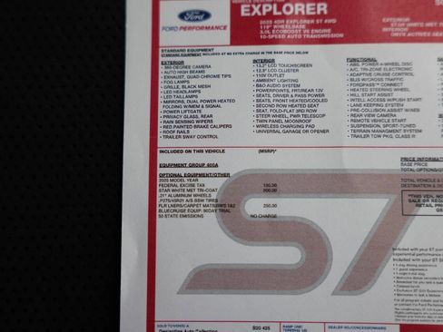 Used 2025 Ford Explorer ST AWD/4WD image 48