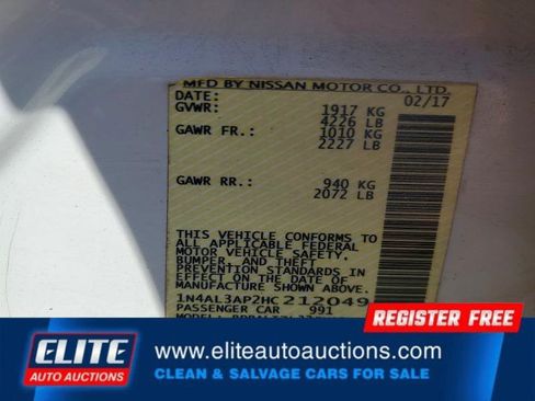 Used 2017 Nissan Altima 2.5 SV image 23