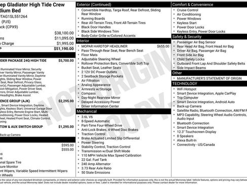 Used 2025 Jeep Gladiator Sport AWD/4WD image 19