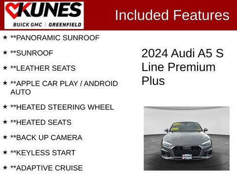 Used 2024 Audi A5 2.0T Premium Plus AWD/4WD image 2