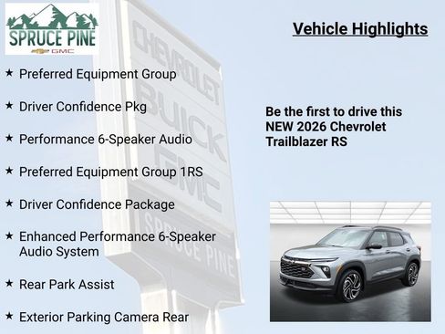 New 2026 Chevrolet TrailBlazer RS w/ Driver Confidence Package image 5