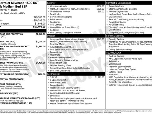 Used 2020 Chevrolet Silverado 1500 RST AWD/4WD image 3