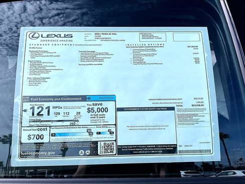 New 2026 Lexus ES 350e FWD image 22