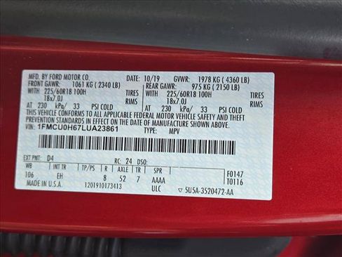 Used 2020 Ford Escape SEL FWD image 25