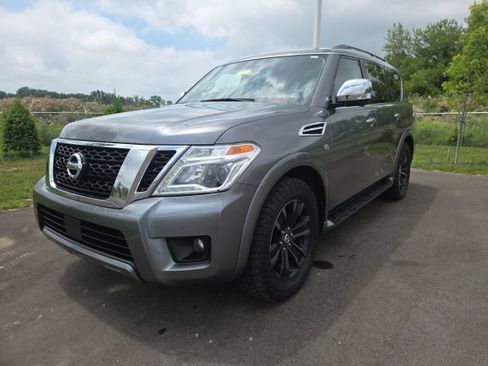 Used 2019 Nissan Armada Platinum w/ Captain's Chairs Package AWD/4WD image 2