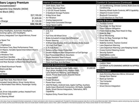 Used 2024 Subaru Legacy Premium image 5