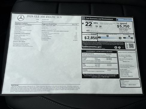 New 2026 Mercedes-Benz GLE 350 4MATIC image 34
