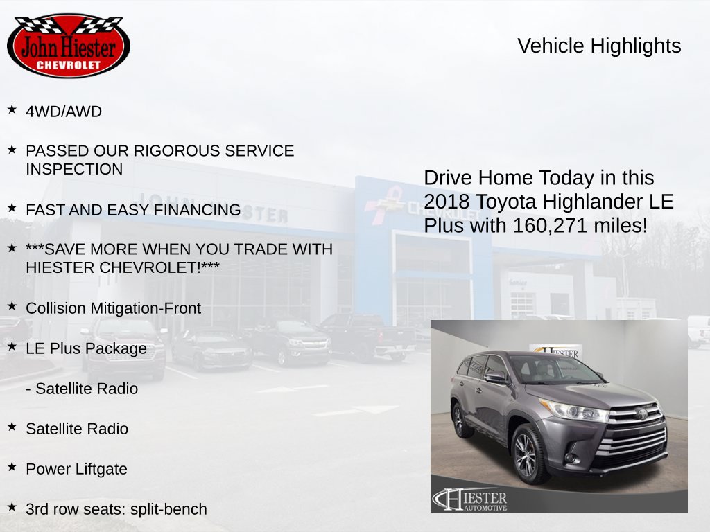 Used 2018 Toyota Highlander Plus AWD/4WD image 5