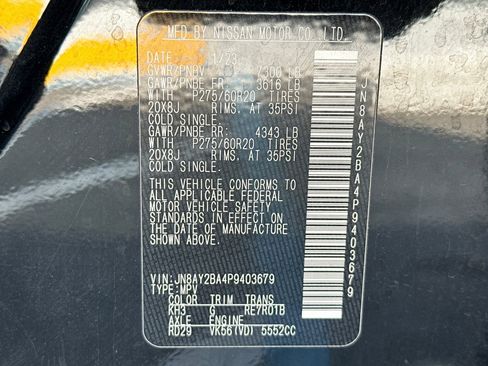 Used 2023 Nissan Armada SL w/ Captain's Chairs Package image 59