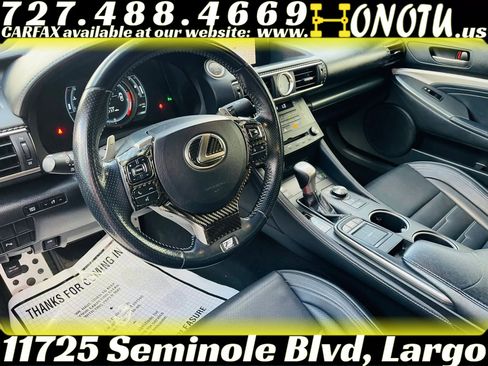Used 2015 Lexus RC 350 w/ F Sport w/Summer Tires RWD image 22