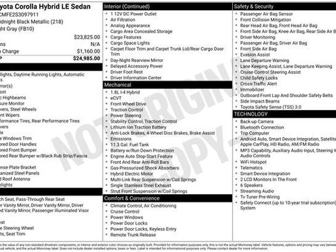 Used 2025 Toyota Corolla LE FWD image 2