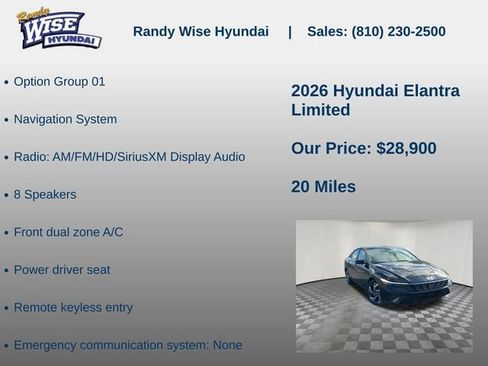 New 2026 Hyundai Elantra Limited FWD image 5