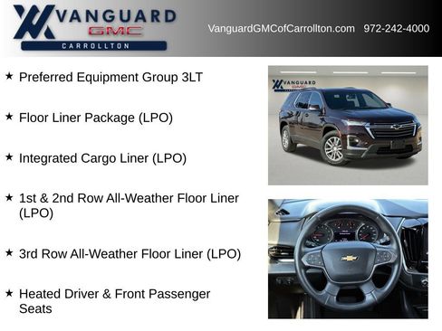 Used 2023 Chevrolet Traverse LT w/ LPO, Floor Liner Package image 6