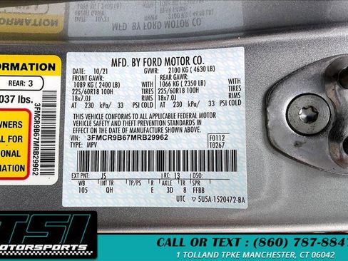 Used 2021 Ford Bronco Sport Big Bend w/ Big Bend Package AWD/4WD image 30