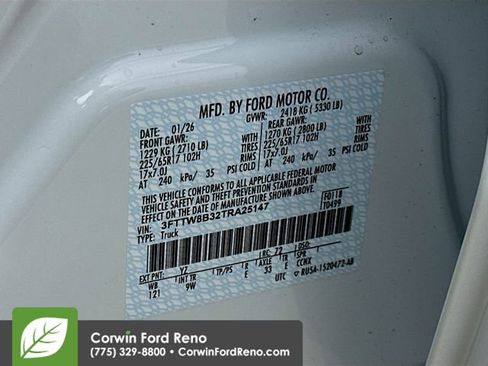 New 2026 Ford Maverick XL w/ Equipment Group 101A AWD/4WD image 31