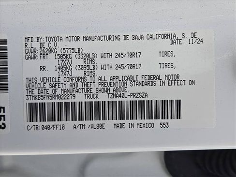 Used 2024 Toyota Tacoma SR5 RWD image 16