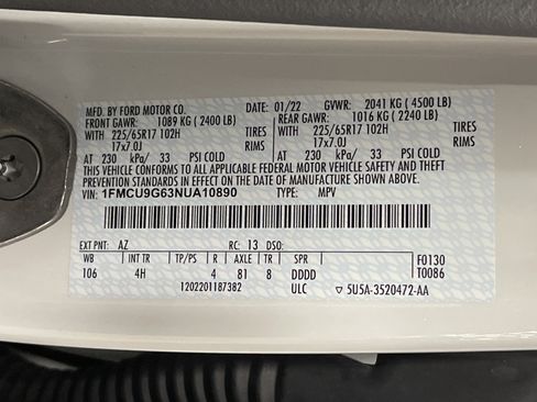 Used 2022 Ford Escape SE w/ Convenience Package image 27