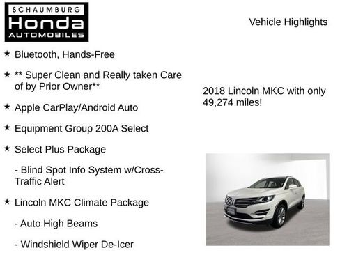 Used 2018 Lincoln MKC Select w/ Select Plus Package AWD/4WD image 8