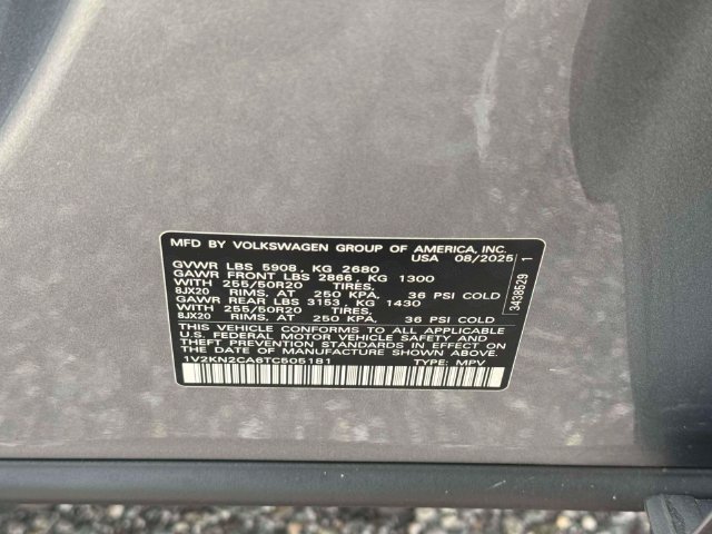 Certified 2026 Volkswagen Atlas SE w/ Panoramic Sunroof Package AWD/4WD image 19