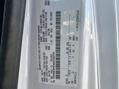 Used 2019 Ford E-350 and Econoline 350 Super Duty w/ Power Windows & Locks Group image 7