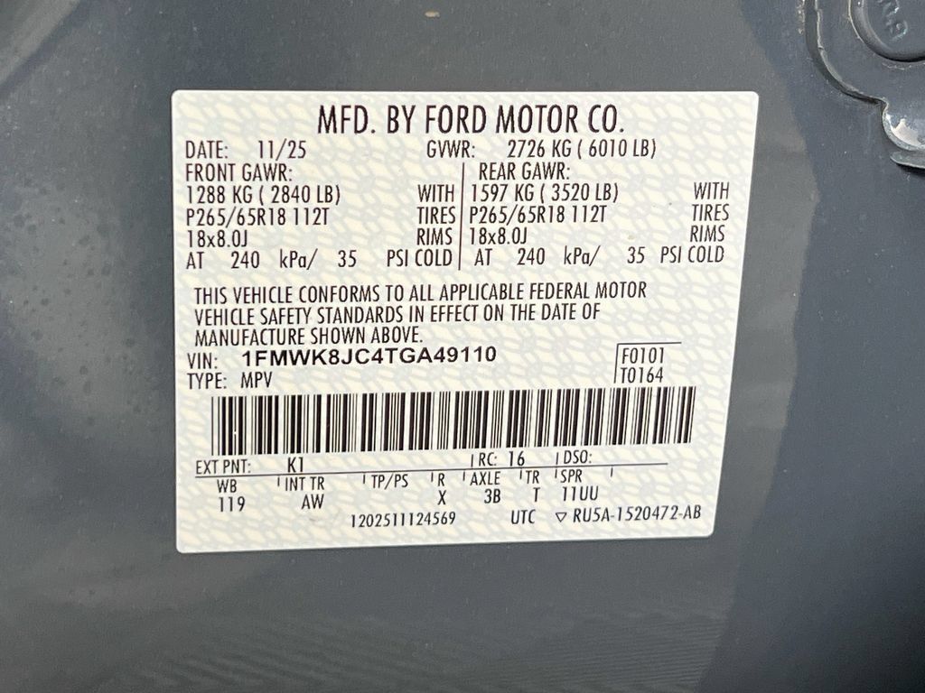 Certified 2026 Ford Explorer Tremor w/ Tremor Ultimate Package AWD/4WD image 39