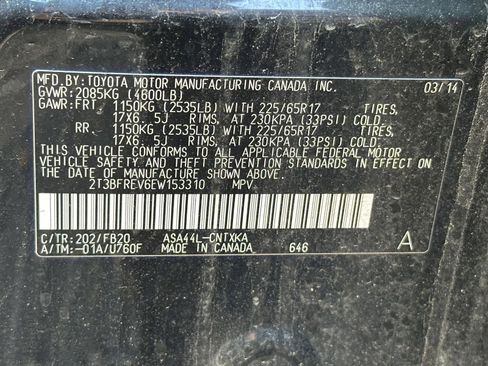 Used 2014 Toyota RAV4 LE AWD/4WD image 15