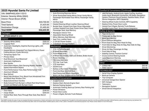 Used 2025 Hyundai Santa Fe Limited image 42