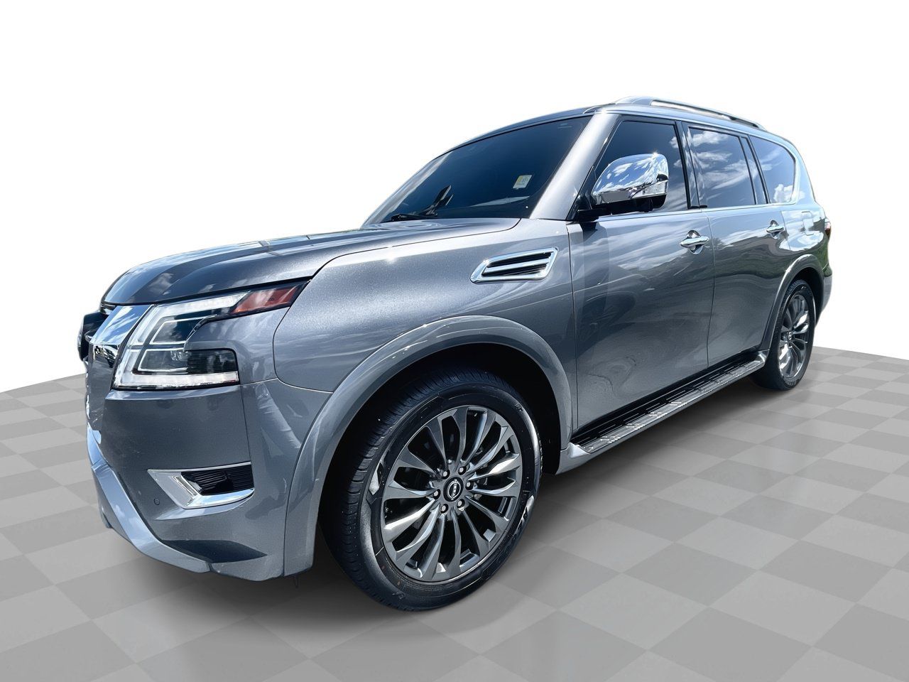 Used 2023 Nissan Armada Platinum w/ Captain's Chairs Package RWD image 1