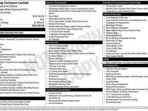 Used 2023 Jeep Compass Limited AWD/4WD image 24