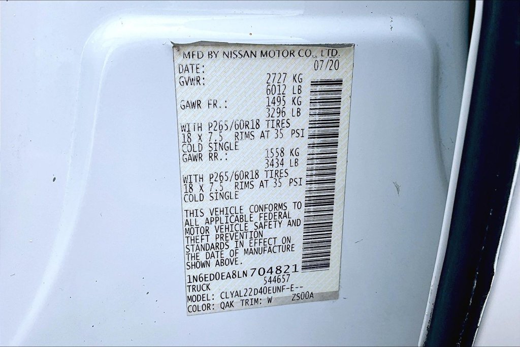 Used 2020 Nissan Frontier 2WD Crew Cab image 22
