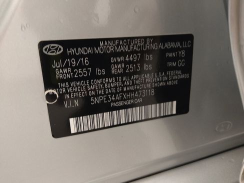 Used 2017 Hyundai Sonata Limited w/ Tech Package 03 image 33