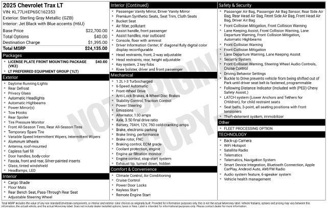 Used 2025 Chevrolet Trax LT FWD image 2