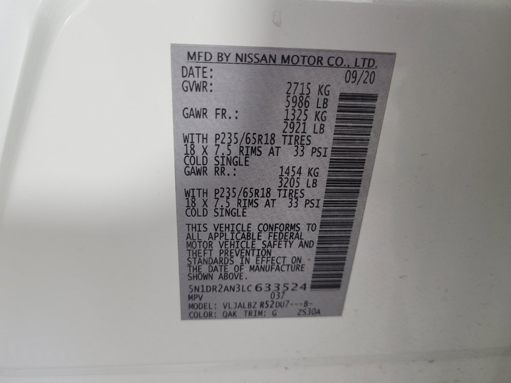 Used 2020 Nissan Pathfinder S FWD image 33