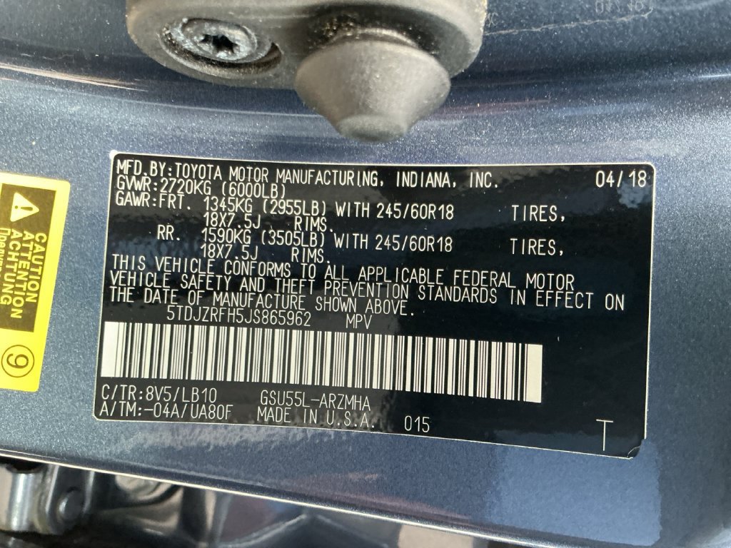 Used 2018 Toyota Highlander XLE AWD/4WD image 31