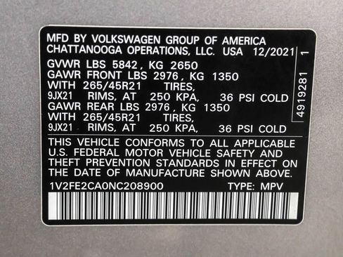 Used 2022 Volkswagen Atlas Cross Sport SEL Premium R-Line image 50