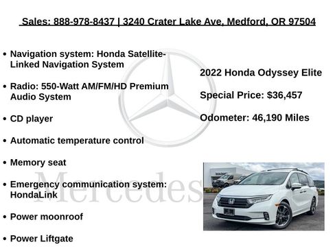 Used 2022 Honda Odyssey Elite image 6