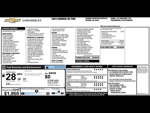 Used 2024 Chevrolet Equinox RS image 3