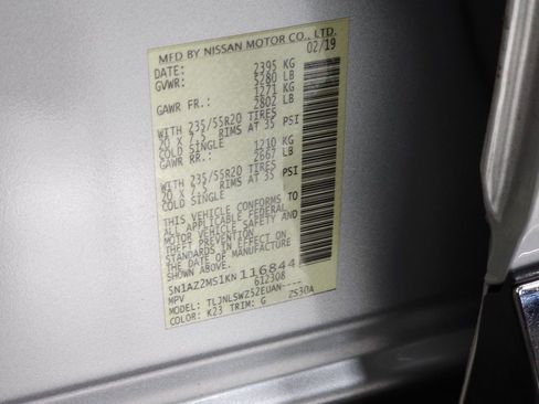 Used 2019 Nissan Murano Platinum w/ Cargo Package image 36