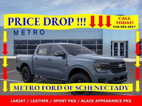 New 2025 Ford Ranger Lariat w/ Black Appearance Package image 1