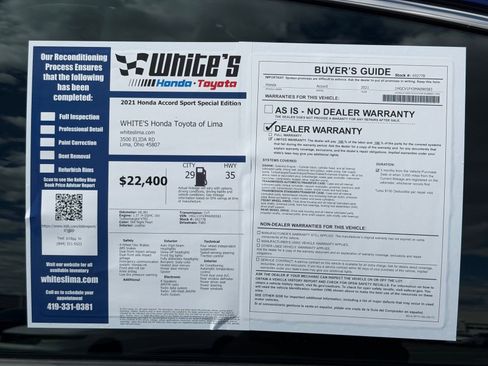 Used 2021 Honda Accord Sport Special Edition image 28