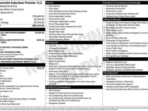 New 2026 Chevrolet Suburban Premier RWD image 24