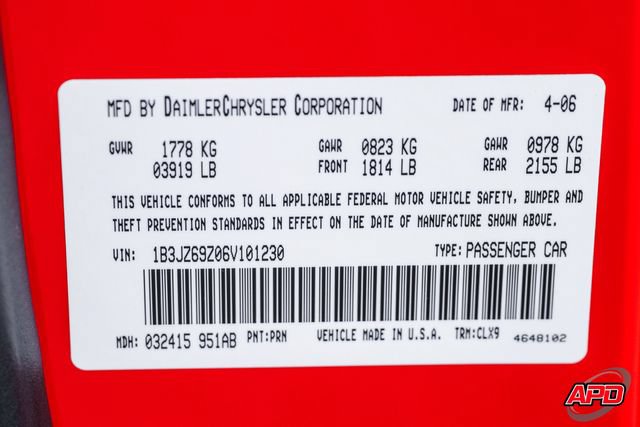 Used 2006 Dodge Viper SRT-10 RWD image 73